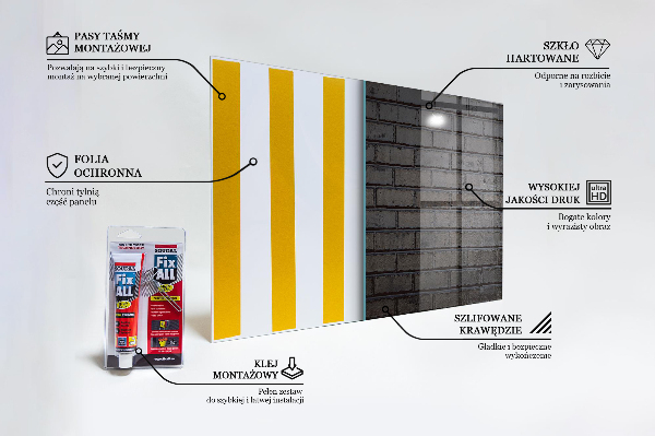 Kitchen splashback Black brick concrete