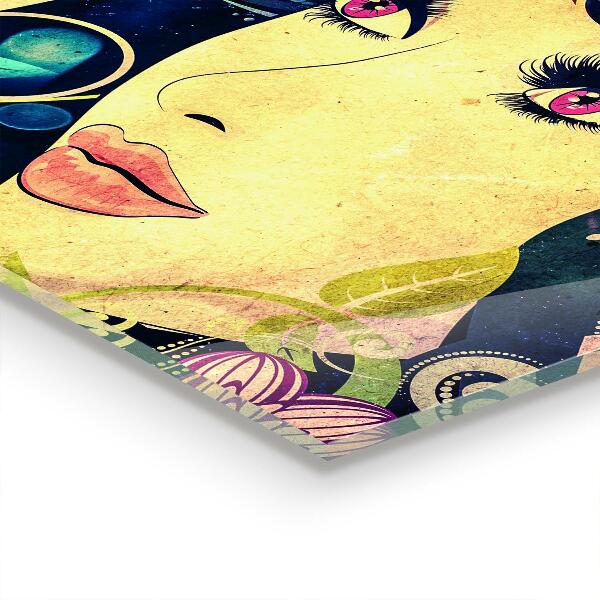 Kitchen splashback Girl on a summer day