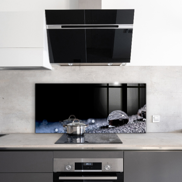 Kitchen splashback A drop of dew in the morning