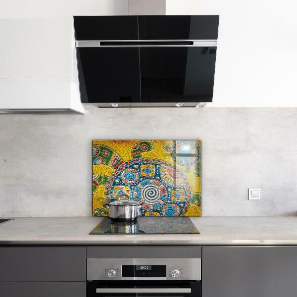 Cooker splashback Turtle ceramic mosaic