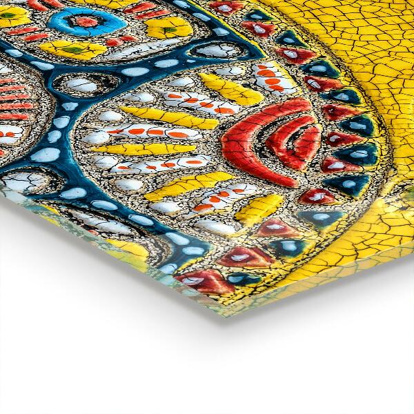 Cooker splashback Turtle ceramic mosaic