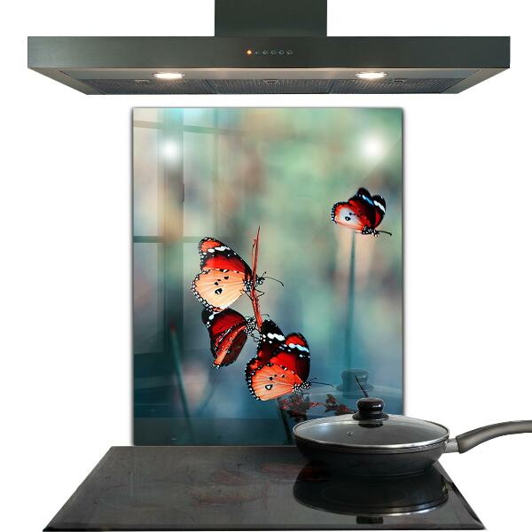 Cooker splashback Delicate butterfly in the wind