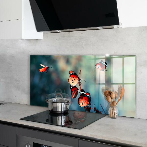 Cooker splashback Delicate butterfly in the wind