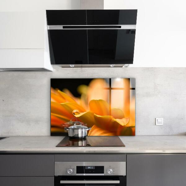 Kitchen wall panels Gerber flower