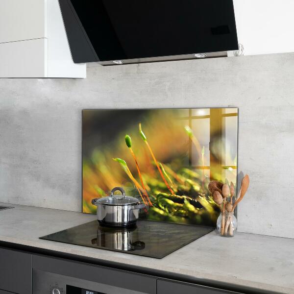 Kitchen wall panels Forest moss details