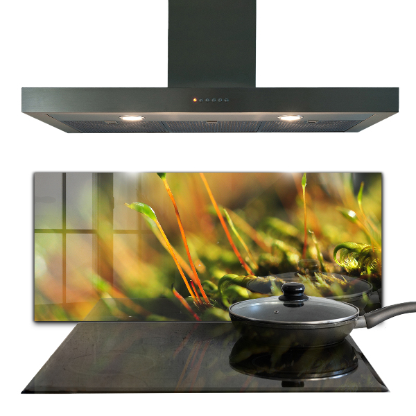 Kitchen wall panels Forest moss details