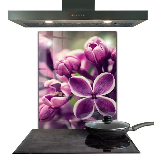 Kitchen wall panels Pink lilies natural beauty