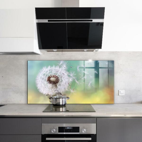 Kitchen splashback Dandelion dandelion in the wind