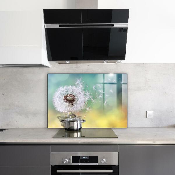 Kitchen splashback Dandelion dandelion in the wind