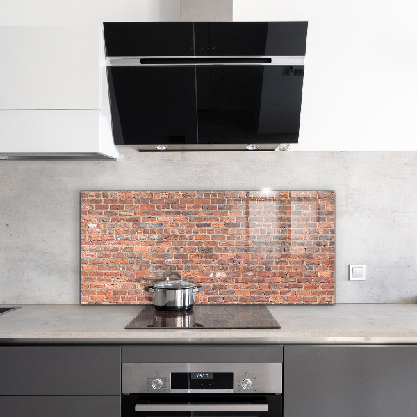 Kitchen splashback Brick wall texture