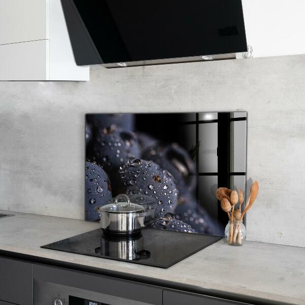 Kitchen splashback Juicy blueberries