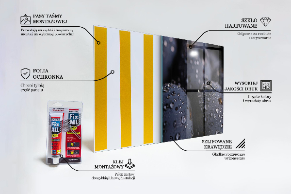 Kitchen splashback Juicy blueberries