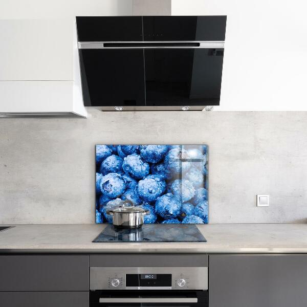 Kitchen splashback Ripe blueberries berries