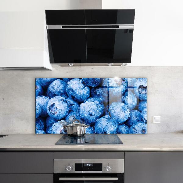 Kitchen splashback Ripe blueberries berries