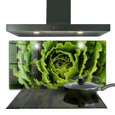 Kitchen splashback Cabbage flower leaves