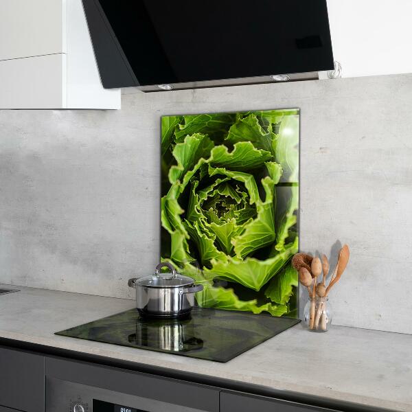Kitchen splashback Cabbage flower leaves