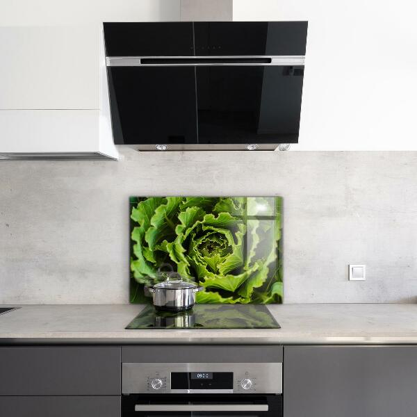 Kitchen splashback Cabbage flower leaves