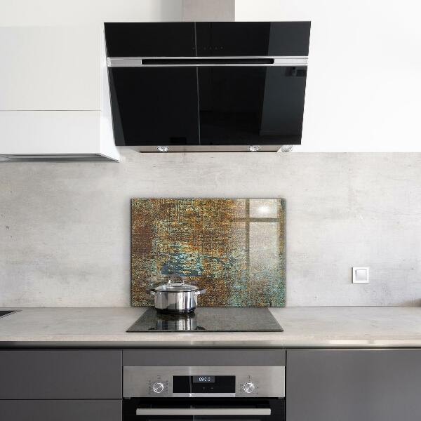 Kitchen splashback Old metal texture