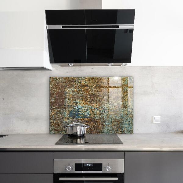 Kitchen splashback Old metal texture