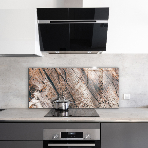 Kitchen splashback Tree bark trunk texture