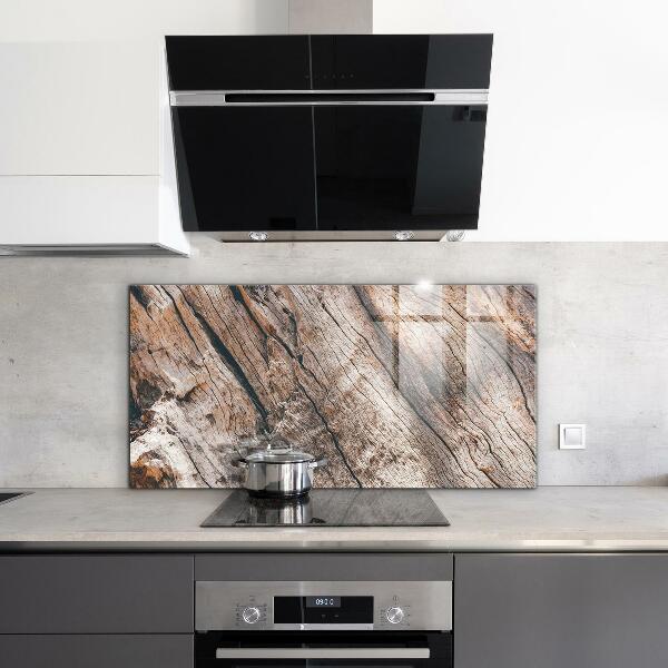 Kitchen splashback Tree bark trunk texture