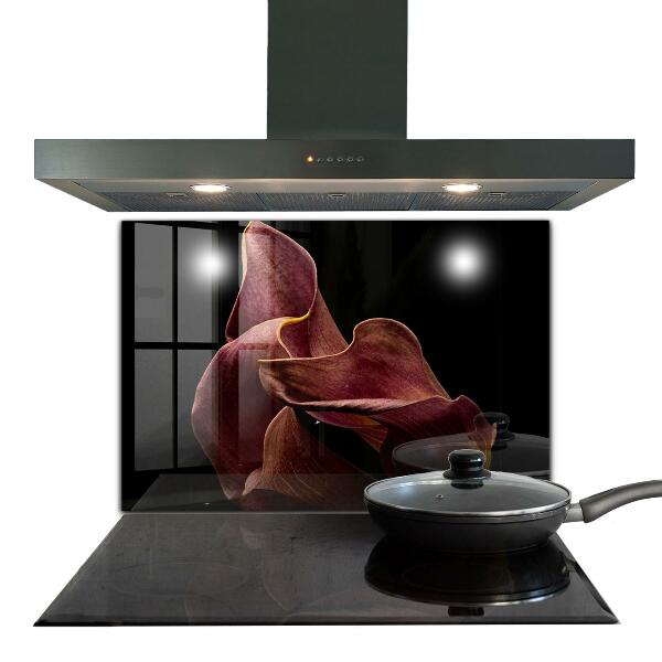 Kitchen splashback Elegant delicate leaf