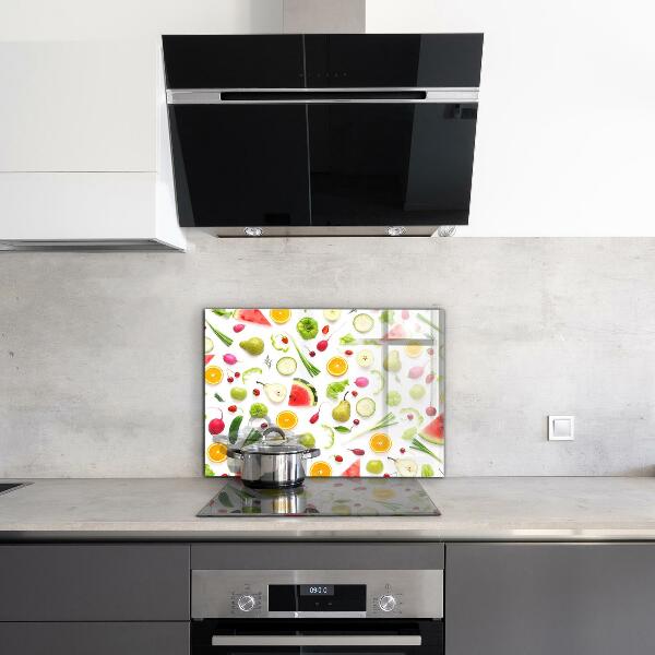 Kitchen splashback Composition of healthy fruits