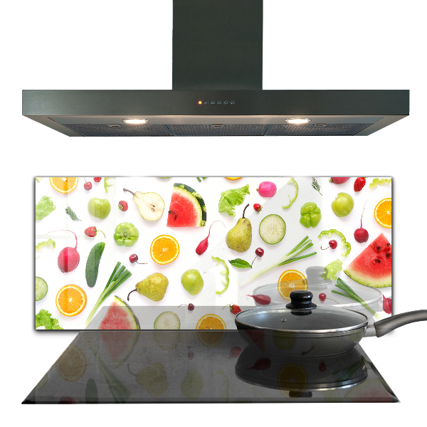 Kitchen splashback Composition of healthy fruits