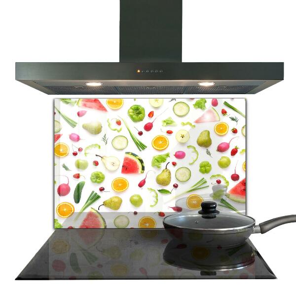 Kitchen splashback Composition of healthy fruits