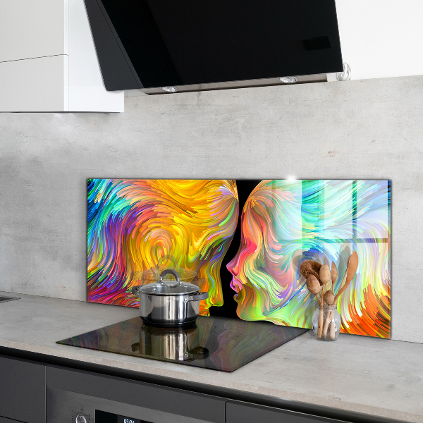 Kitchen splashback Artistic couple portrait