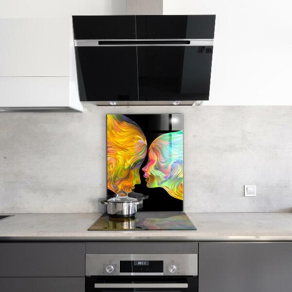 Kitchen splashback Artistic couple portrait