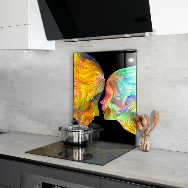 Kitchen splashback Artistic couple portrait