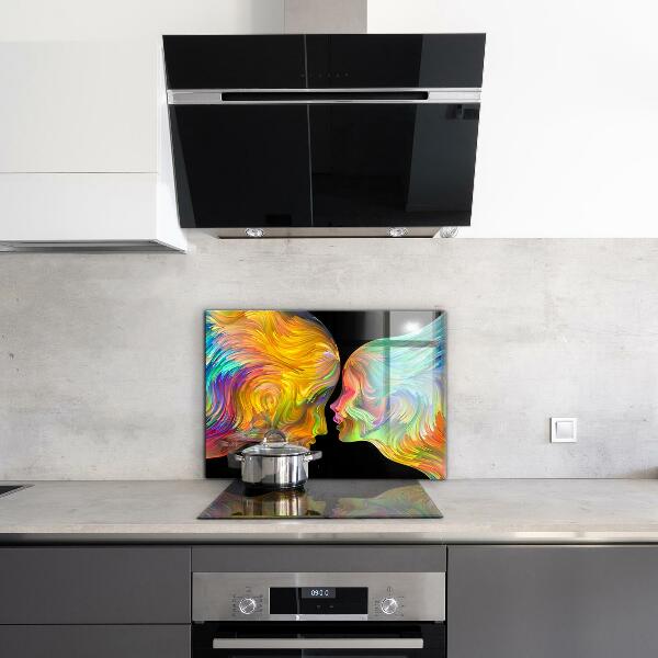 Kitchen splashback Artistic couple portrait