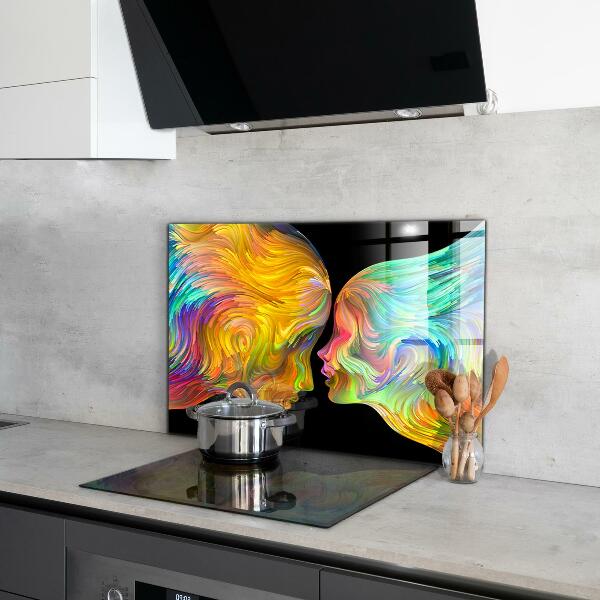 Kitchen splashback Artistic couple portrait