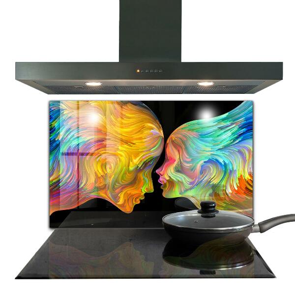 Kitchen splashback Artistic couple portrait