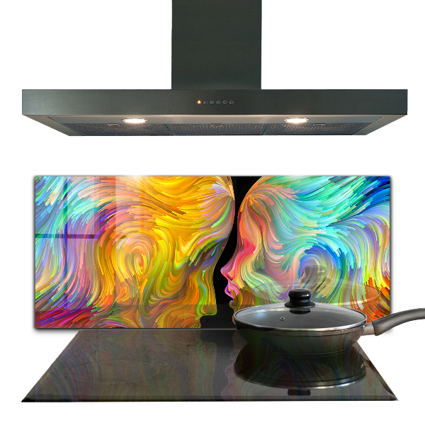 Kitchen splashback Artistic couple portrait