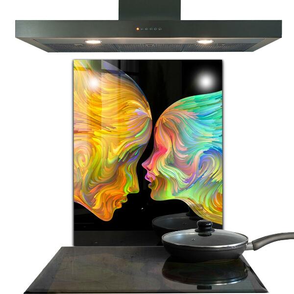 Kitchen splashback Artistic couple portrait