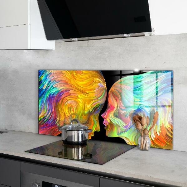 Kitchen splashback Artistic couple portrait