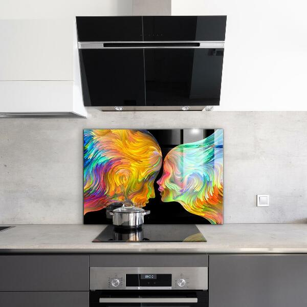 Kitchen splashback Artistic couple portrait
