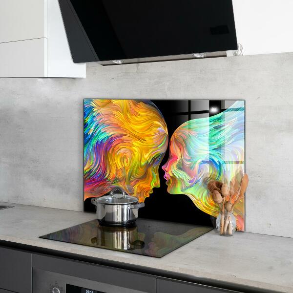 Kitchen splashback Artistic couple portrait
