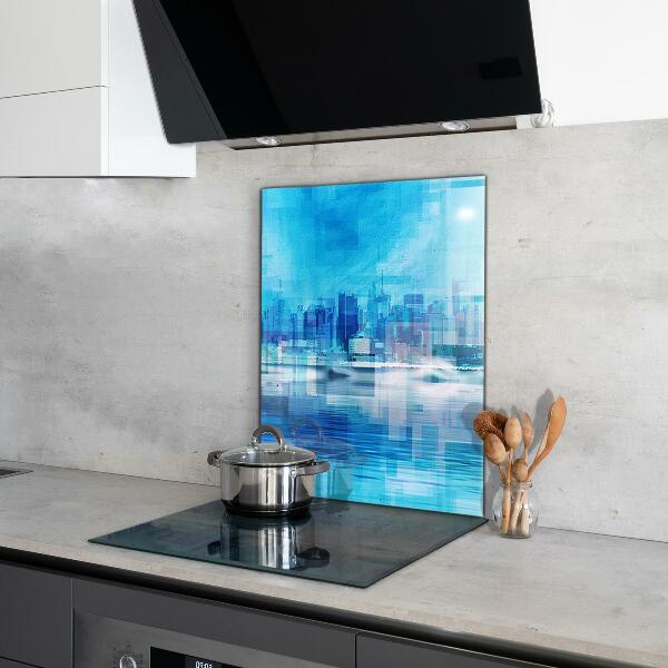 Kitchen splashback Panorama of manhattan new york