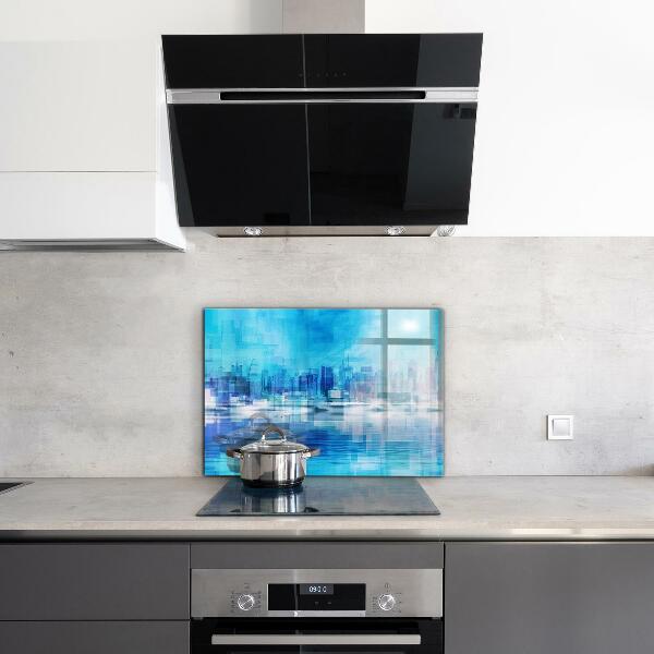 Kitchen splashback Panorama of manhattan new york