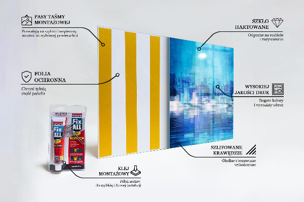 Kitchen splashback Panorama of manhattan new york