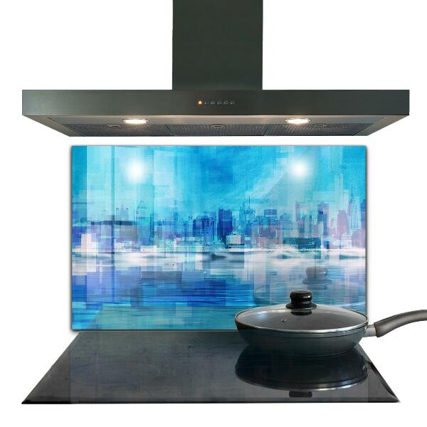 Kitchen splashback Panorama of manhattan new york