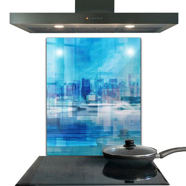 Kitchen splashback Panorama of manhattan new york