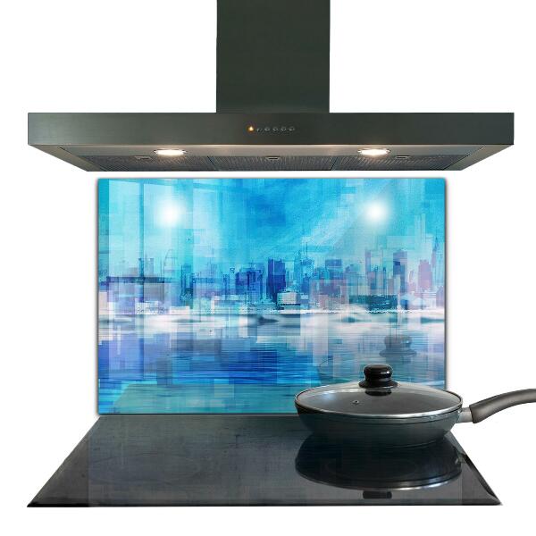 Kitchen splashback Panorama of manhattan new york