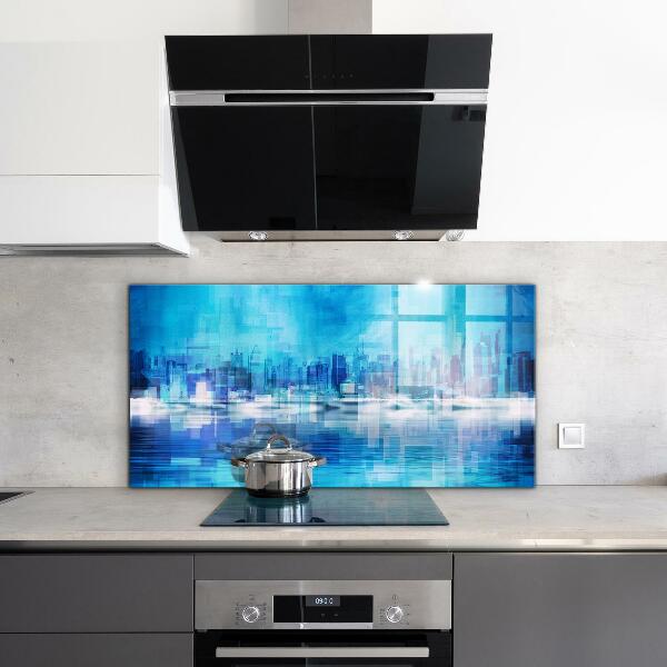 Kitchen splashback Panorama of manhattan new york