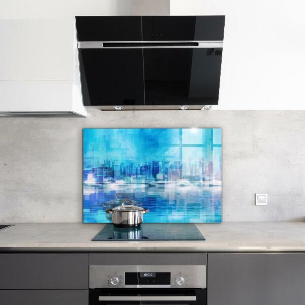 Kitchen splashback Panorama of manhattan new york