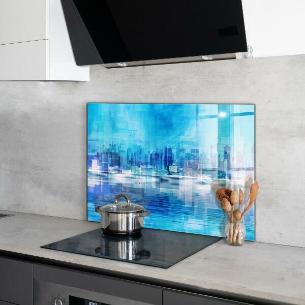 Kitchen splashback Panorama of manhattan new york