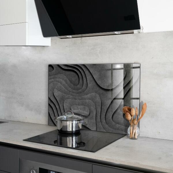 Kitchen splashback Gray texture abstraction